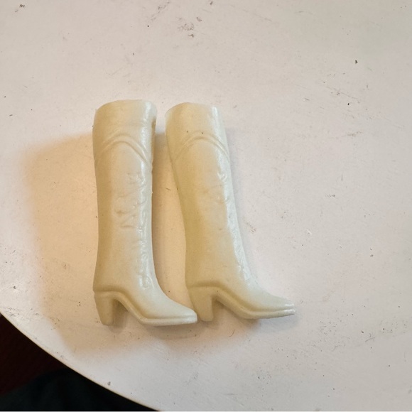 Barbie Other - vintage white  barbie boots